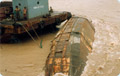 Re-floating the sunken tug
